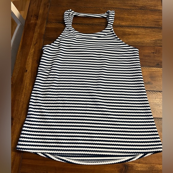 LOVEAPPELLA Lolah Stripe Halter Knit Top STITCH FIX Size XL - Picture 3 of 3